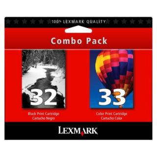 Lexmark #32/ #33 Black and Color Ink Cartridge C