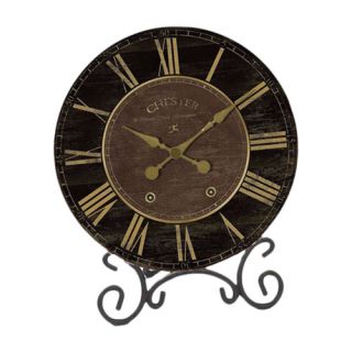 Black & Gold Table Clock