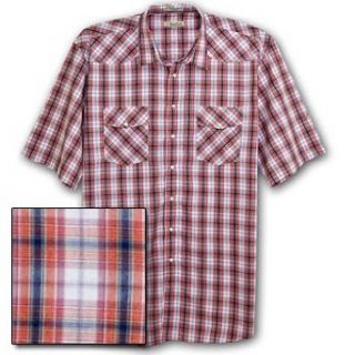 Foxfire Big and Tall Easy Care Snap Western Plaid Shirt at  Mens Clothing store