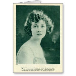 Betty Compson 1921 vintage portrait silent films Card