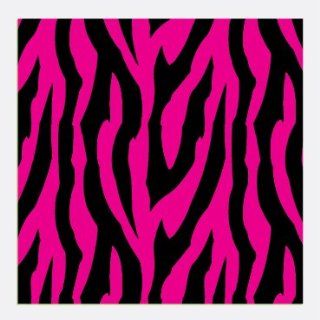 ZEBRA STRIPES PATTERN Pink and Black Craft Vinyl Decal Sheets 12"x12" Great for Scrapbooking, Crafts & Vinyl Cutters 