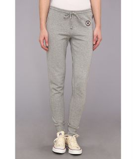 Converse Core French Terry Cuffed Bottom Pant Womens Casual Pants (Gray)