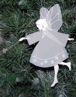 Dept 56 Danish Design Jette Frolich Paper Ornaments   Large Dancing Fairy   Decorative Hanging Ornaments