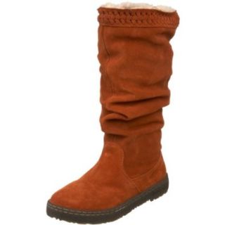 BEARPAW Camden Genuine Sheepskin Suede Womens Boots Brown Size 11 Shoes