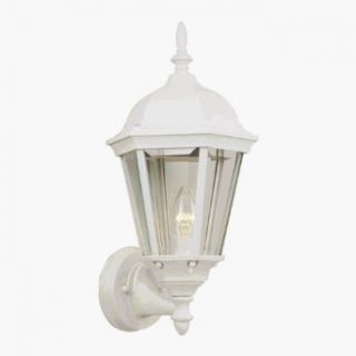 Craftmade Z318 Contemporary / Modern 1 Light Outdoor Wall Sconce from the Dusk to Dawn Photocel, Matte White   Wall Porch Lights  