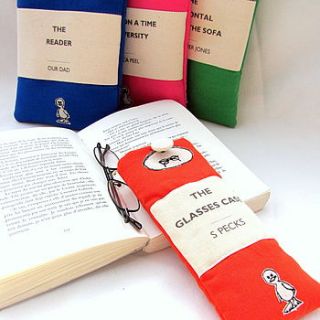 personalised classic book glasses case by sew very english
