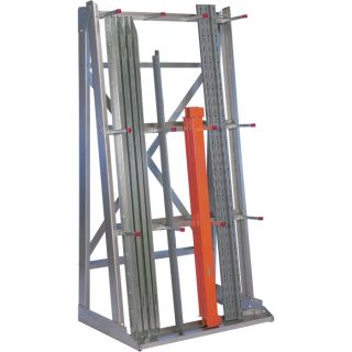 West Vertical Storage Rack – 37in.W x 25in.D x 71in.H, Model# 1238  Warehouse Style Storage Racks