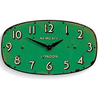 newgate shop clock green by lytton and lily vintage home & garden