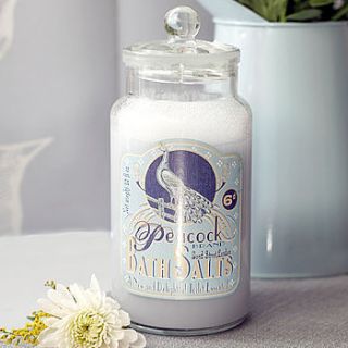 decorative bath salts jar by pippins gifts and home accessories