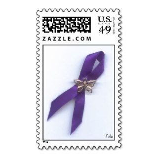 Lupus Ribbon/gold butterfly Postage