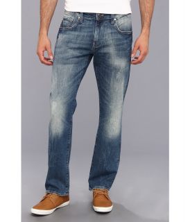 Mavi Jeans Zach Regular Rise Straight Leg in Deep White Edge Mens Jeans (Blue)