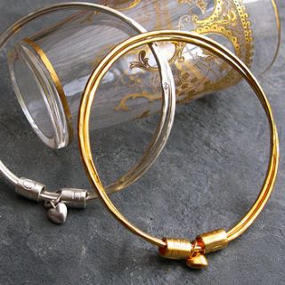 love life eternity bangle by peculiar vintage