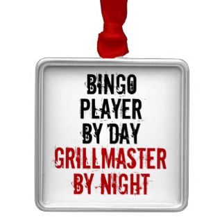 Grillmaster Bingo Player Christmas Tree Ornament