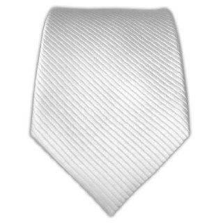 100% Silk Woven White Skinny Tie at  Mens Clothing store
