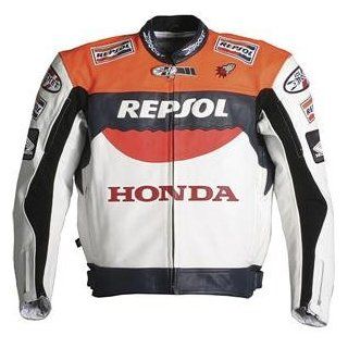 Joe Rocket Honda Repsol Leather Jacket   40/White/Orange Automotive