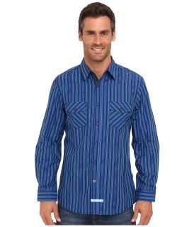 English Laundry Devon Mens Long Sleeve Button Up (Blue)