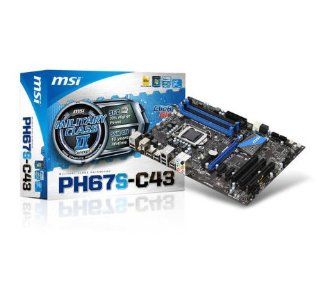 MSI LGA1155/Intel H67/SATA3/DDR3/A&GbE/ATX Motherboard MSI PH67S C43 LGA1155/Intel H67/SATA3/DDR3/A&GbE/ATX Motherboard PH67S C43 (B3) Computers & Accessories