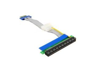 PCIe 1x   16x Riser Extender Cable with Power for Bitcoin Mining, Gaming (USA) Computers & Accessories