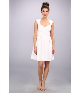 Jessica Simpson Cross Front Full Skirt Dress Self Tie At Back Womens Dress (White)