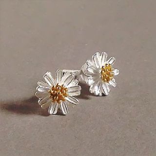 daisy stud earrings by finishing touches