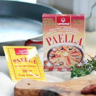 Set of 5 X Sachets of Paella Seasoning   Contains Saffron  Packaged Rice Paella  Grocery & Gourmet Food