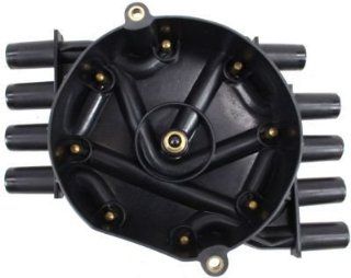 Evan Fischer EVA25472036357 Distributor Cap Black With 9 horizontal wire towers and aluminum contacts material Does not include vent Screw on attachment Automotive