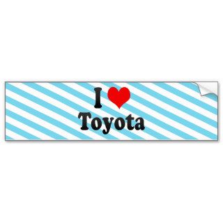 I Love Toyota, Japan. Aisuru Toyota, Japan Bumper Sticker