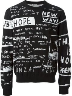 Kenzo Scribbled Motif Sweater