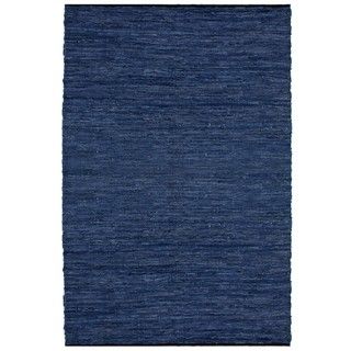 Hand woven Matador Blue Leather Rug (8' x 10') St Croix Trading 7x9   10x14 Rugs