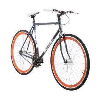 Framed Lifted Flat Bar U Brake Bike S/S Grey/Orange 56cm/22in