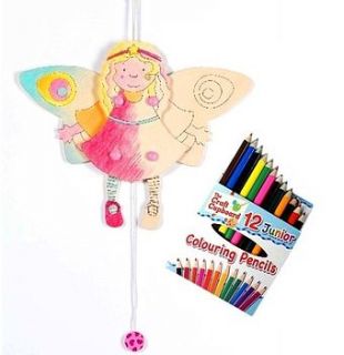 decorate a jumping jack angel toy craft kit by sleepyheads