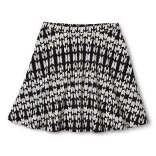 Juniors Printed Skirt   Black/White S