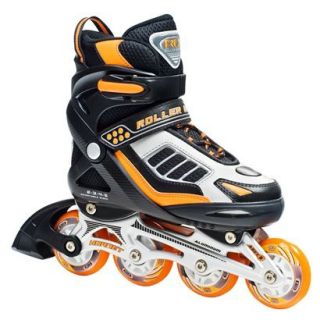 Roller Derby Boys Hornet Pro Adjustable Incline Skate   Black/Orange/Gray