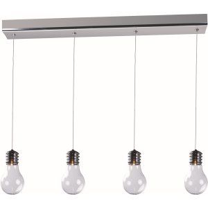 ET2 Lighting ET2 E22694 18PC Polished Chrome Edison 4 Light Pendant