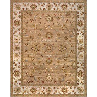Hand knotted Ziegler Camel Beige Vegetable Dyes Wool Rug (8 X 9)