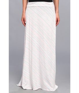 Alternative Apparel Printed Peony Skirt Womens Skirt (White)