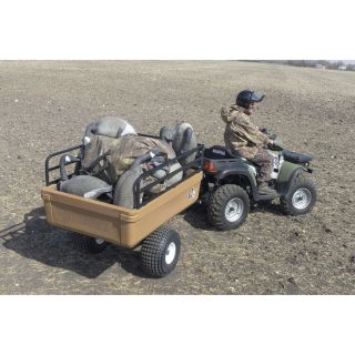 The Ox Olive Drab ATV Utility Trailer — 1500-Lb. Capacity, 15 Cu. Ft., Model# AT-20818HB  Lawn   Garden Utility Trailers