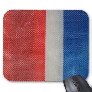 Hong Kong Red White and Blue Strips Mousepads