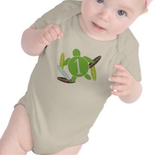 Baby's First Birthday Honu & Surfboards T shirt