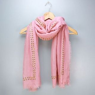 diamond stud scarf by lisa angel