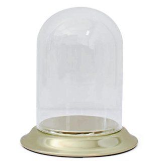 4" Ornament Dome Display with Brass Base   Display Stands