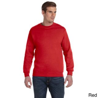 Gildan Gildan Mens Dryblend 50/50 Fleece Crew Sweater Red Size XXL
