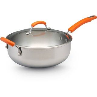 Rachael Ray II Stainless Steel 6 quart Covered Chef Pan Rachael Ray Pots/Pans