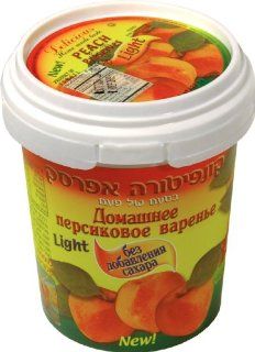 "PEACH LIGHT" (Preserve) "ISRAEL", Packaged in Plastic Jar, 600g. "Homemade"  Gourmet Food  Grocery & Gourmet Food