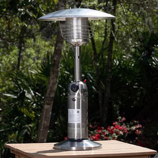 AZ Patio Heaters Portable Stainless Steel Finish Table Top Heater
