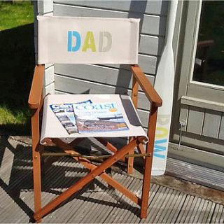 dad hardwood director's chair by sundaebest