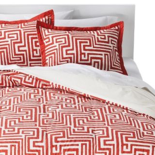 Room Essentials Maize Geo Comforter Set   Orange (Twin Extra Long)