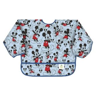 Bumkins Disney Baby Mickey Mouse Waterproof Sleeved Baby Bib   Blue