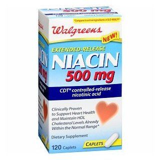  Niacin Extended Release Tablets 120 ea Health & Personal Care