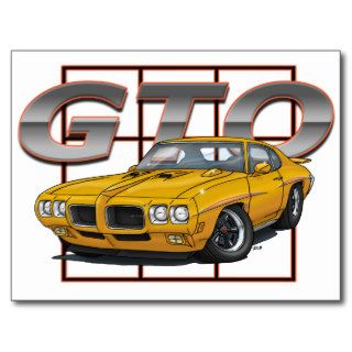 1970 Pontiac Lemans GTO Post Card